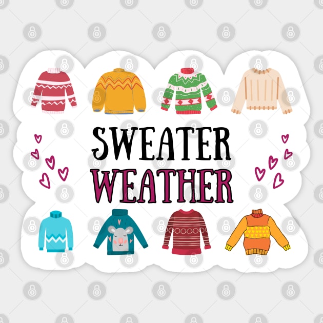 Sweater Weather Sticker by DaniGirls